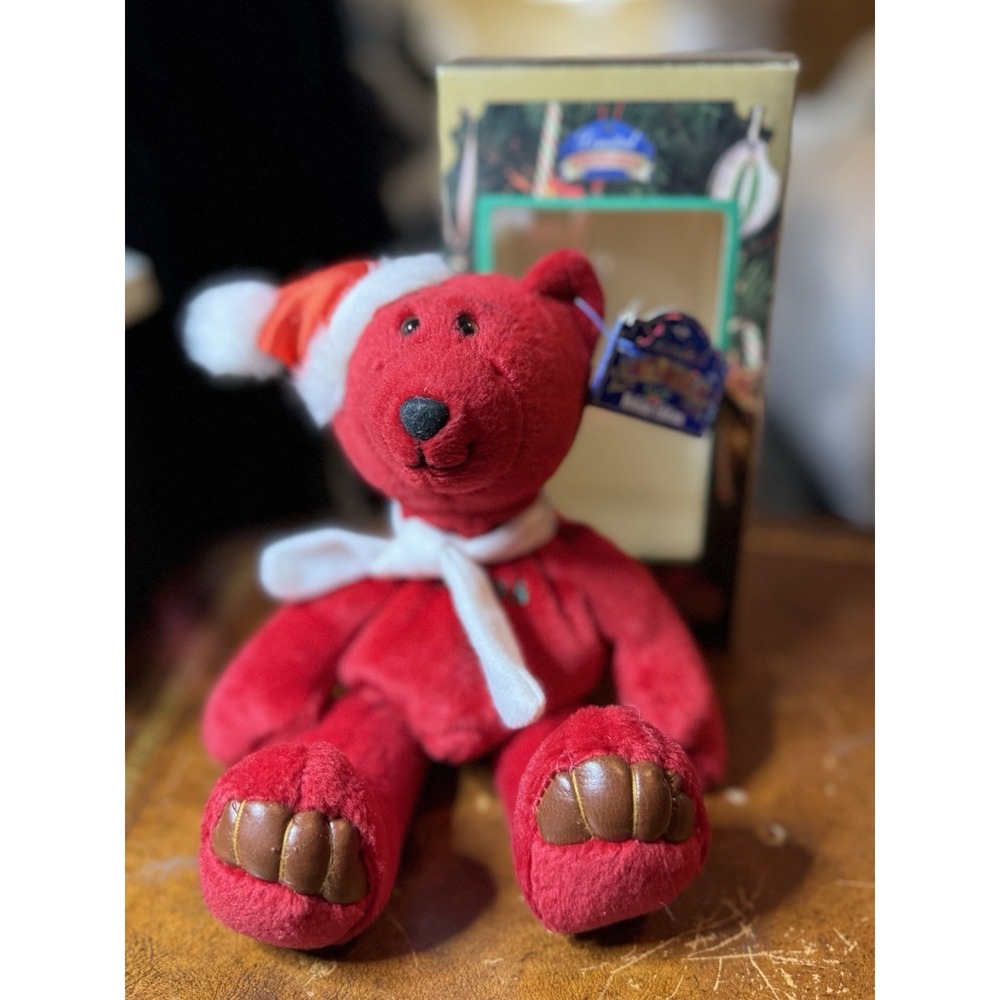 Limited Treasures Bear Claus 1998 Christmas Plush Vintage Santa Red In Box New